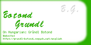 botond grundl business card