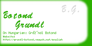 botond grundl business card